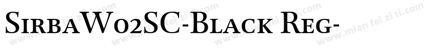 SirbaW02SC-Black Reg字体转换
